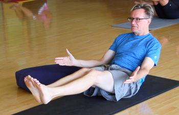 Man doing yoga