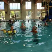 Seniors in pool