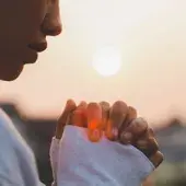 Woman praying