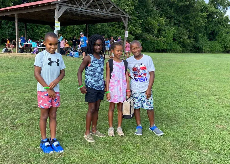 Averee Small and friends at Day Camp