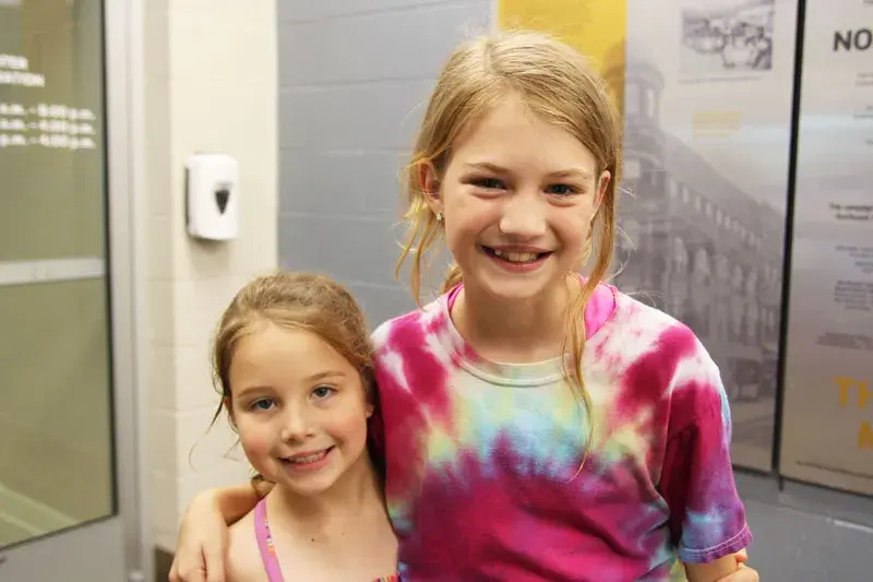 Charis and Nia at YMCA Day Camp together