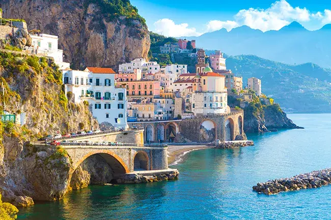 View of the Amalfi Coast