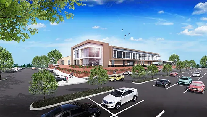 Rendering of new Brentwood facility