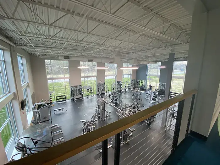 Strength room at Rutherford