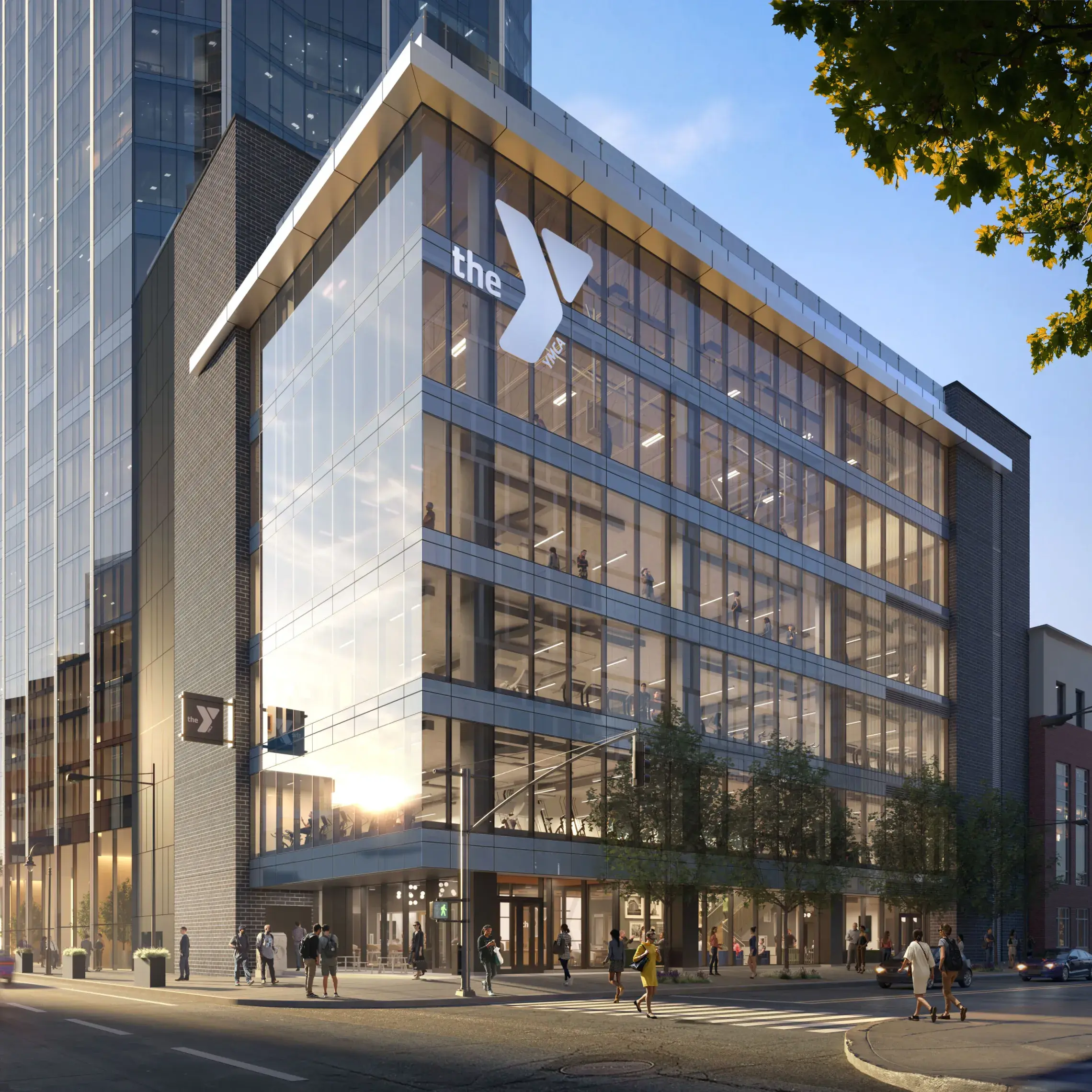 rendering of downtown front