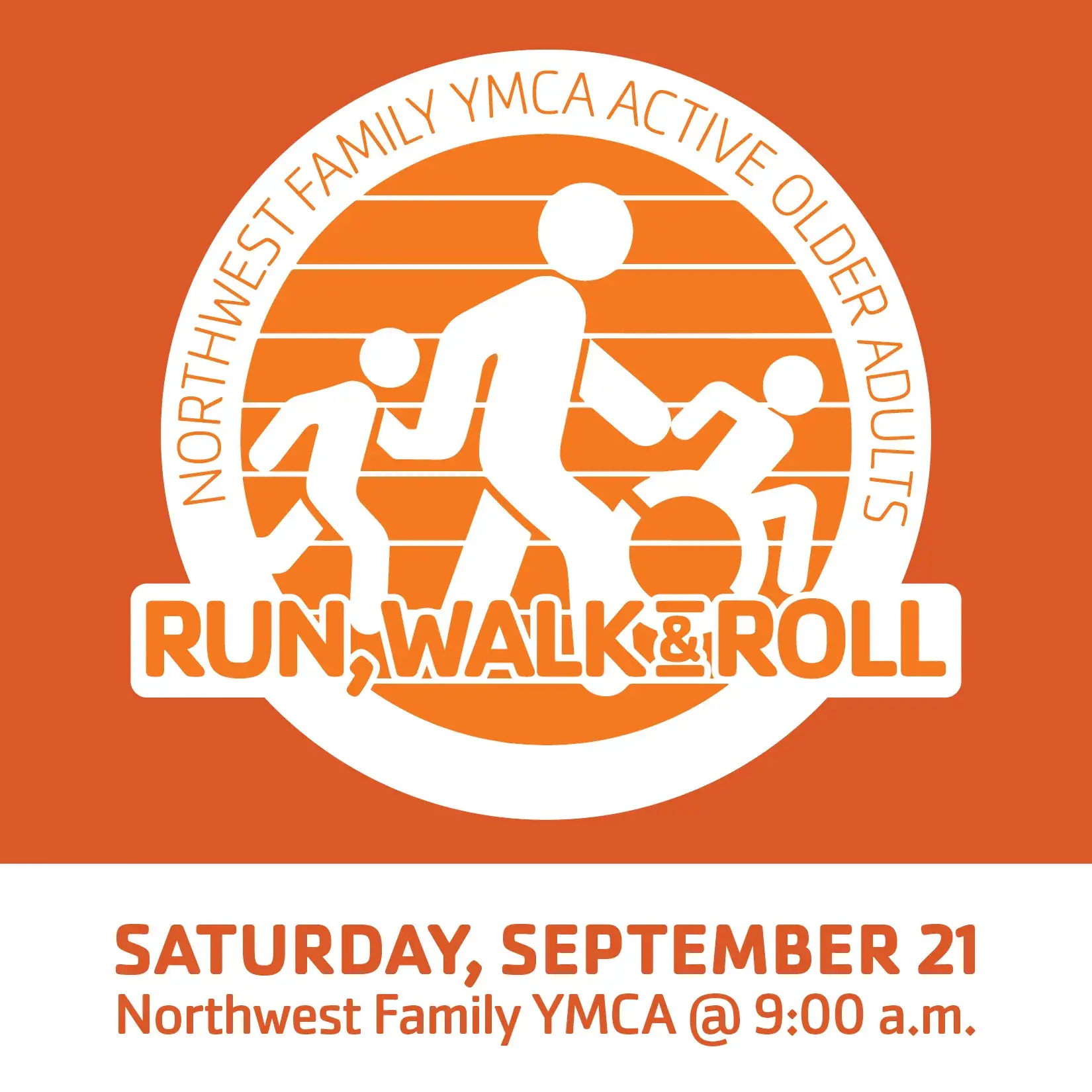 2024 Run Walk and Roll Logo