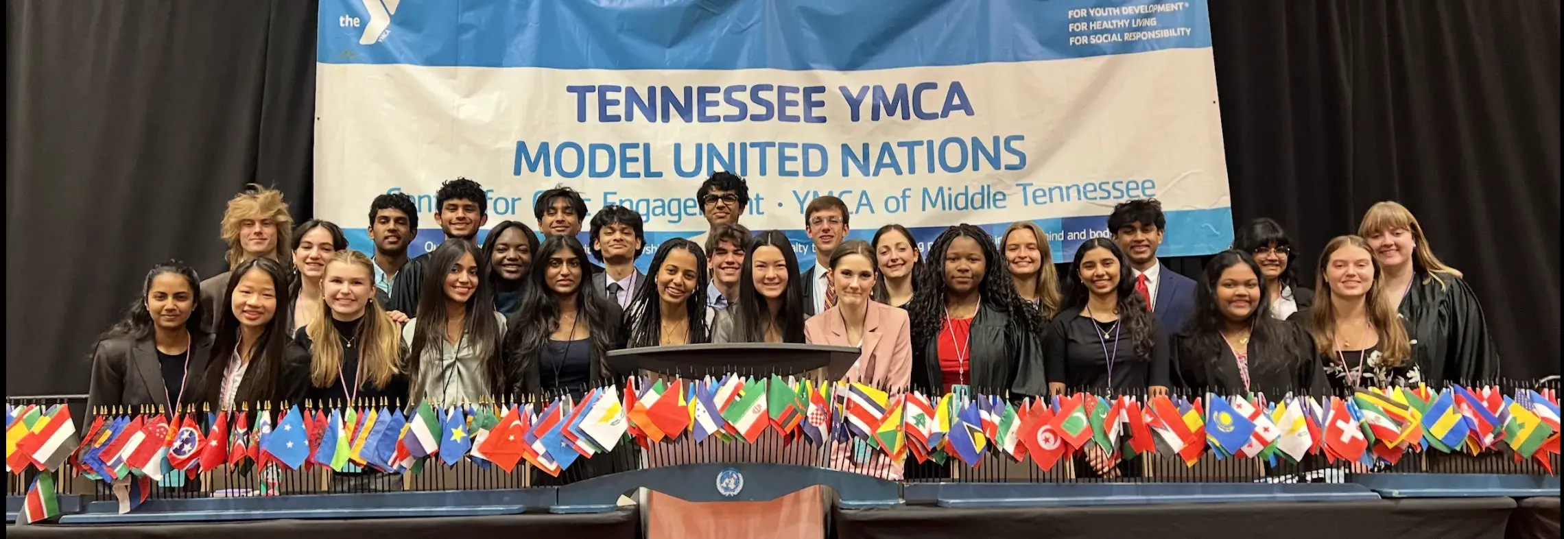 Group of Model UN students