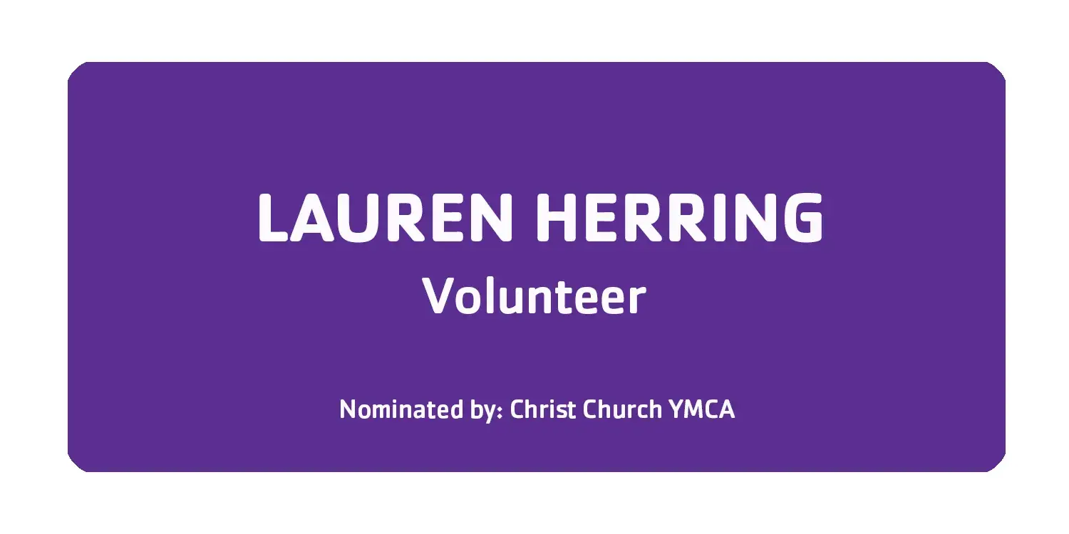 Lauren Herring Volunteer Nominated by Christ Church