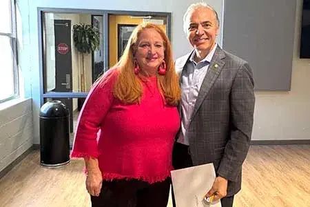 Susan Moriarity and John Mikos