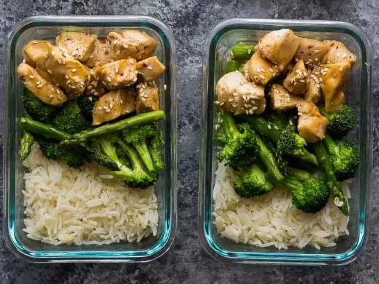 Meal Prep Sesame Chicken Pasta Salad - Sweet Peas and Saffron