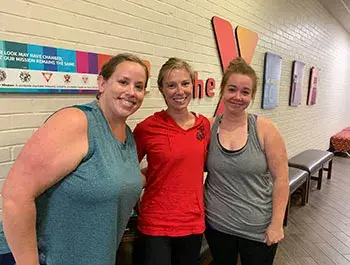 Katie, Kimberly and Ashley at the Donelson Y