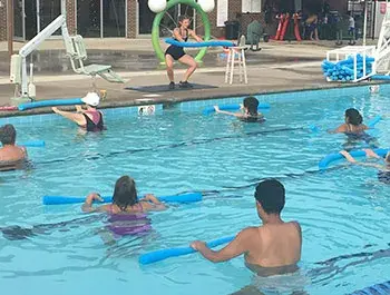 AnnMarie teaches aqua fitness