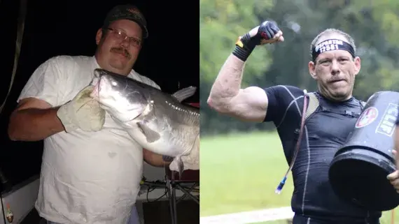 Ken's before and after photo