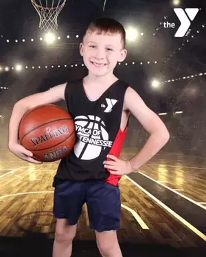 boy with basketball