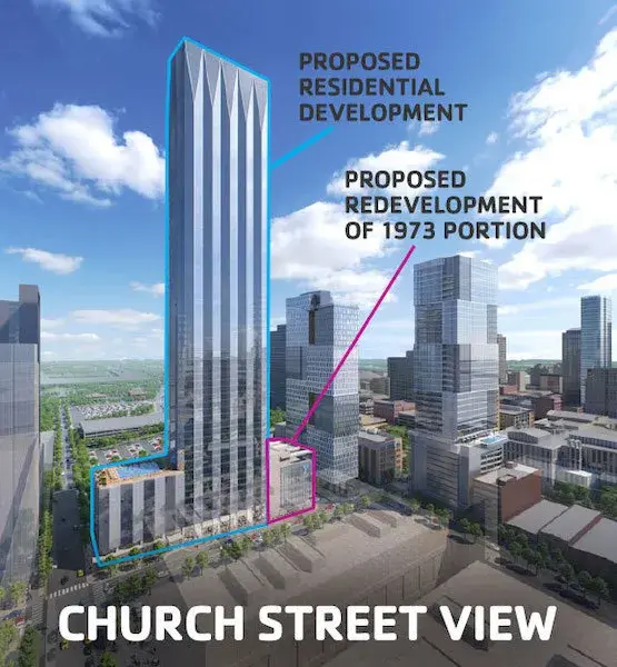 Downtown YMCA Redevelopment - Church Street View