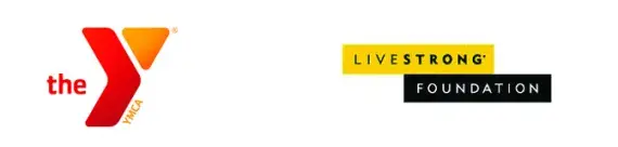 YMCA logo and Livestrong logo