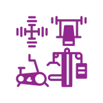 Exercise equipment icon