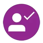 training in purple circle