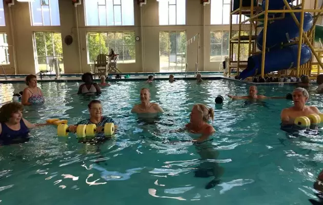 Seniors in pool