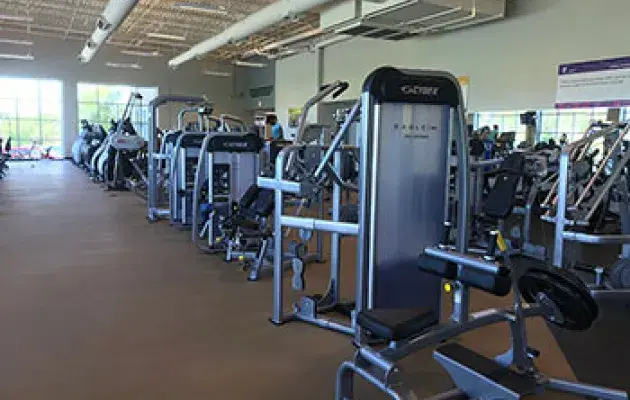 Northwest YMCA wellness floor