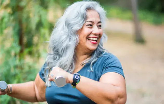 Woman exercising