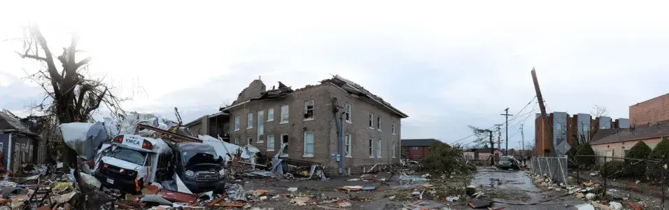 Tornado damage