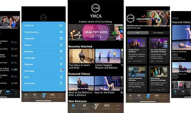 YMCA 360 app images collection