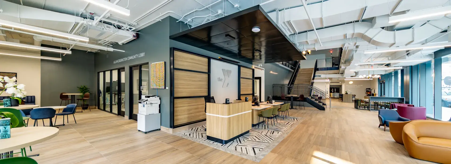 Fisheye view of the new Downtown lobby