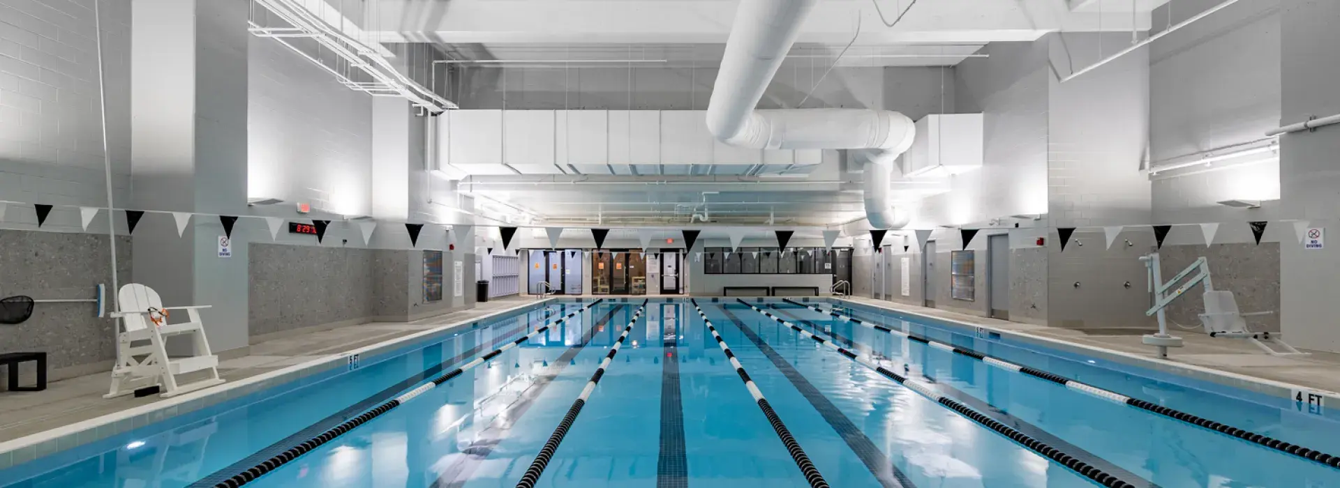 View of the downtown Y pool