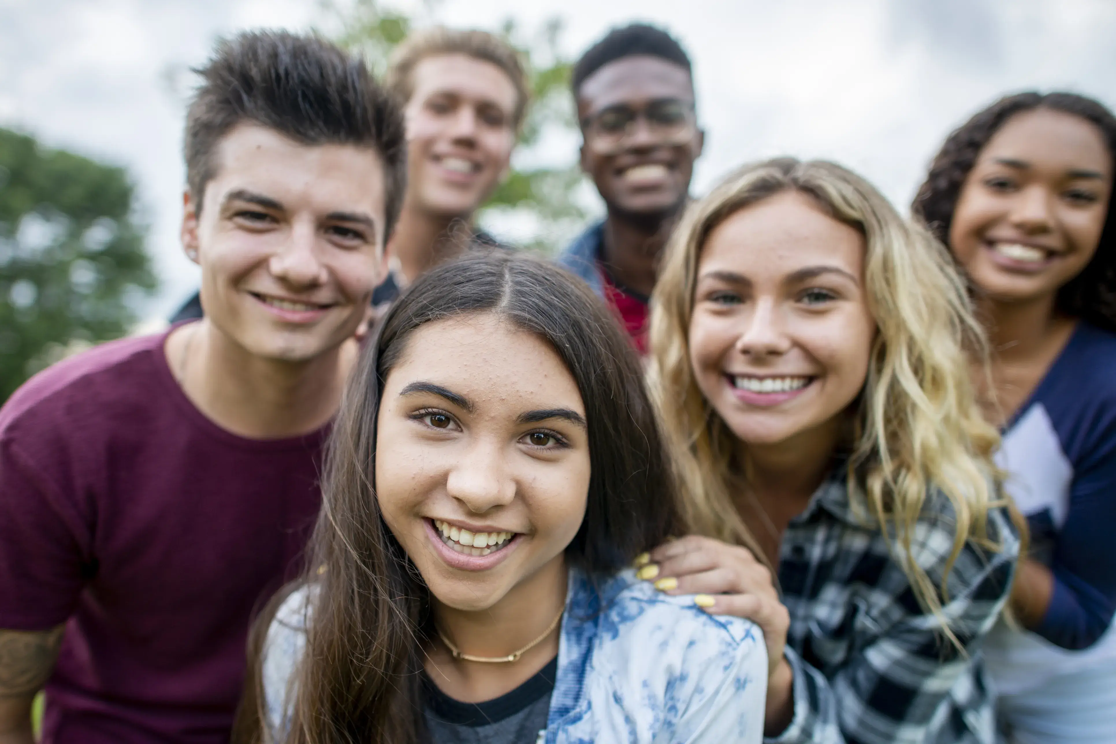 Group of teenagers - The Y is A SAFE PLACE FOR YOUTH