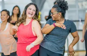 friends in exercise class