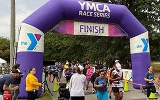 North Rutherford YMCA Race Finish Line