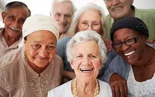 Group of seniors smiling.