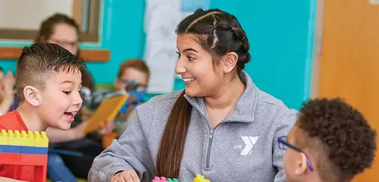 Y-Play activity with staff and children.