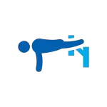 blue stretching icon - Personal Trainer at the YMCA