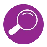 Search Icon with purple circle
