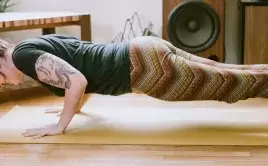 Woman planking