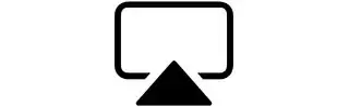 Airplay icon, via Wikimedia commons