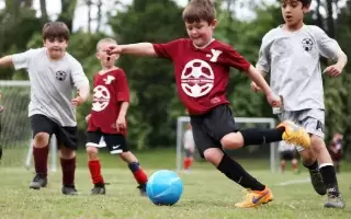 kids playing soccer